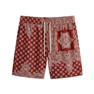 Another Influence Mens Paisley Shorts / Red
